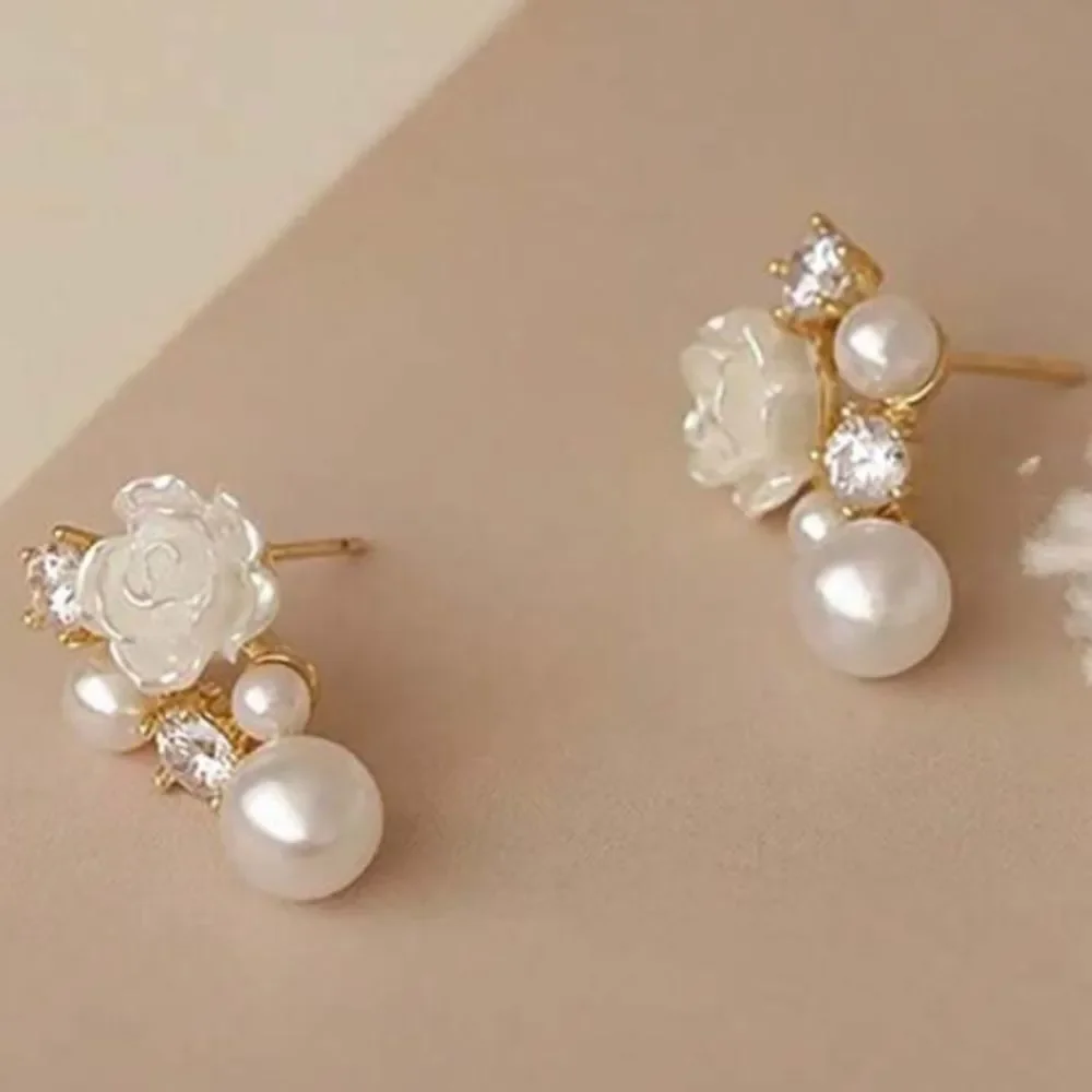 3for$20 1 Elegant And Gentle Camellia Earring